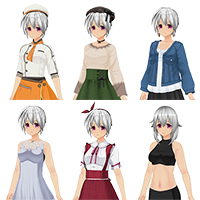 Custom Order Maid 3D2 Date Costume Pack spring　2020 +　Lovely girly　Costume Set