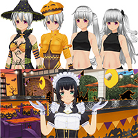 Custom Order Maid  Costume Set Halloween Party SP