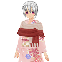 Traditional Japanese Outfit and Scarf Set